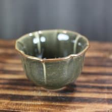 【送禮好物】80ml 深色哥窯 冰裂紋 幸福茶杯 鶯歌葉敏祥作品