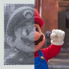 String Art Wall Panel Thread Wall Artwork Super Mario for Kid's Room