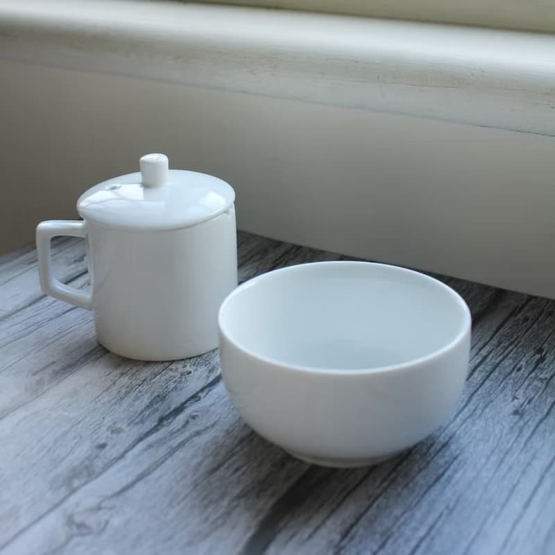 白瓷標準評鑑杯組 | 鑑定杯150cc | 茶碗200cc | 專業茶具 | 泡茶