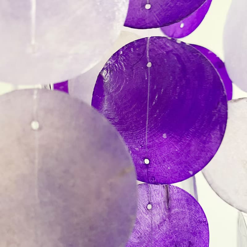 DIY-KIT | Danish Mansion_Violet Circle |Capiz Shell Wind Chime Mobile | #0-455