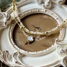 -少女心事 -天然水晶手鏈/黃銅手鍊