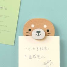 原木動物造型【磁鐵留言夾-海豹】