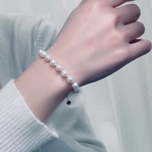 流光星夜曲小米珠手作淡水珍珠手環真珠手鍊18K金手鍊珍珠項鍊