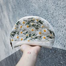 #小雛菊系列(手作化妝包)化妝包/萬用包/雜物包