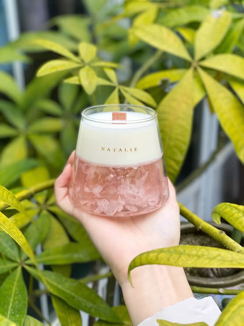 乾燥花果凍蠟燭杯 | 手工香氛蠟燭