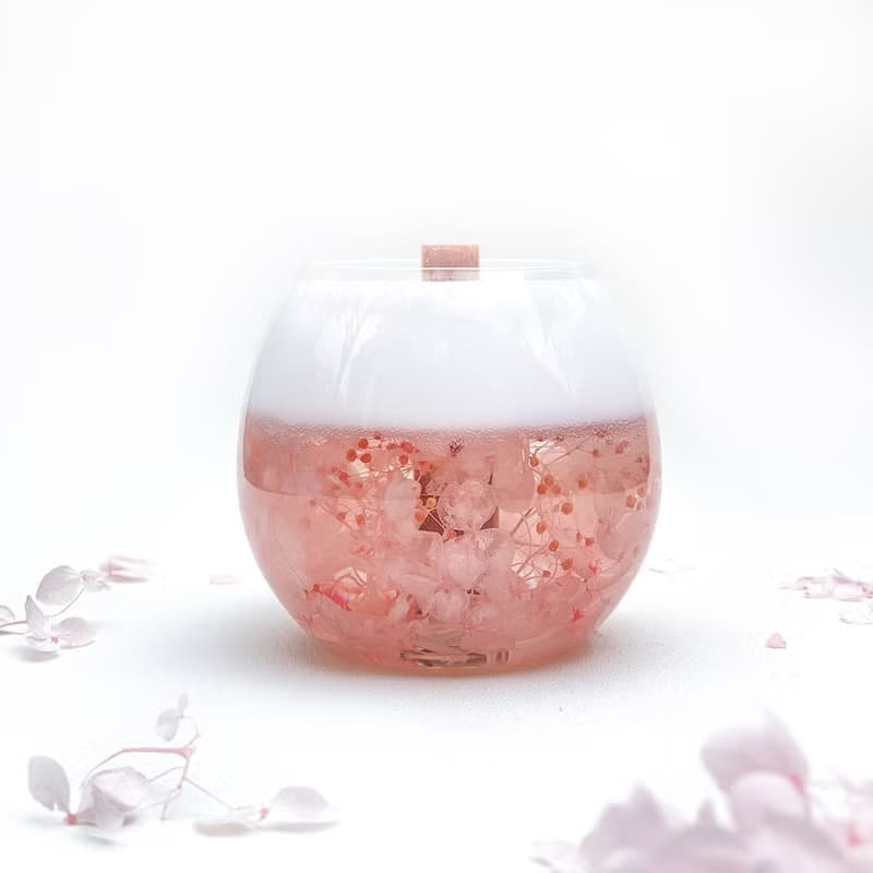 乾燥花果凍蠟燭杯 | 手工香氛蠟燭