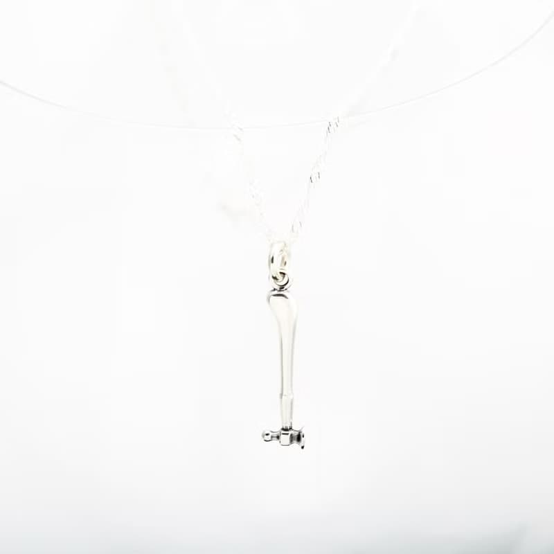 【Angel & Me】迷你 鎚子 鐵鎚 s925 純銀 工具 項鍊 生日禮物