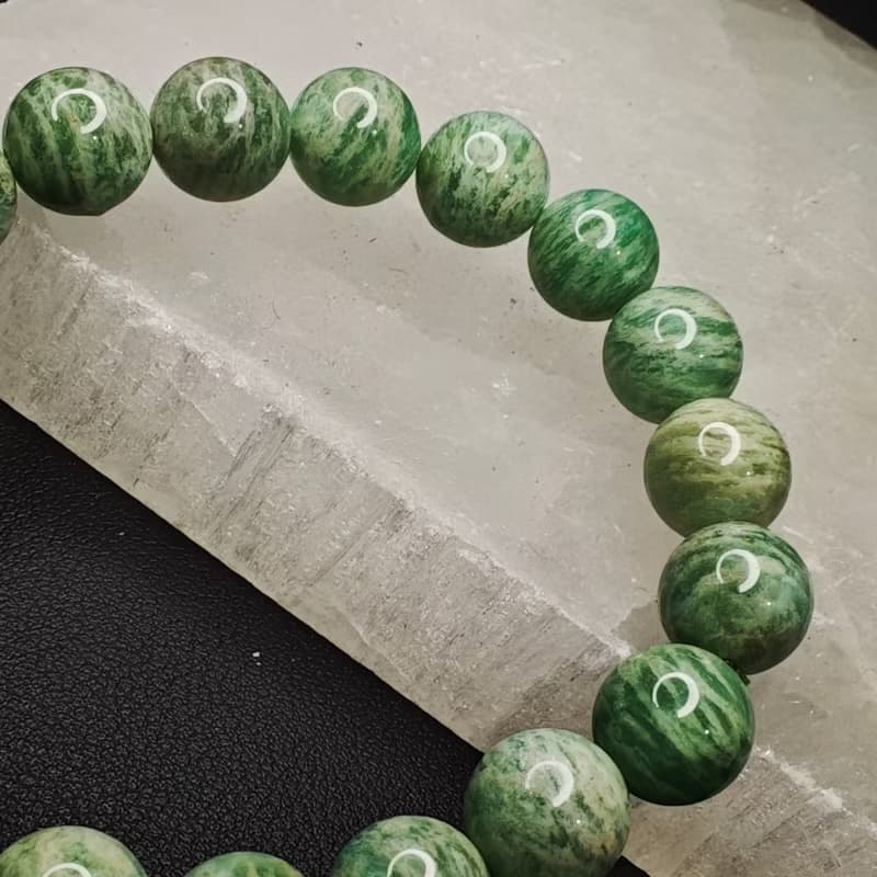 罕有綠色天河石 手串 手鍊 天然水晶 水晶手串 10mm 水晶手鍊