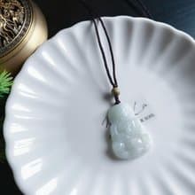 天然緬甸玉翡翠 觀音 菩薩 禮物 玉墜 項鍊 吊飾 保平安 健康佛像