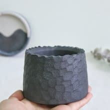 水泥花盆 / Black 稜火山系列 【無植物】