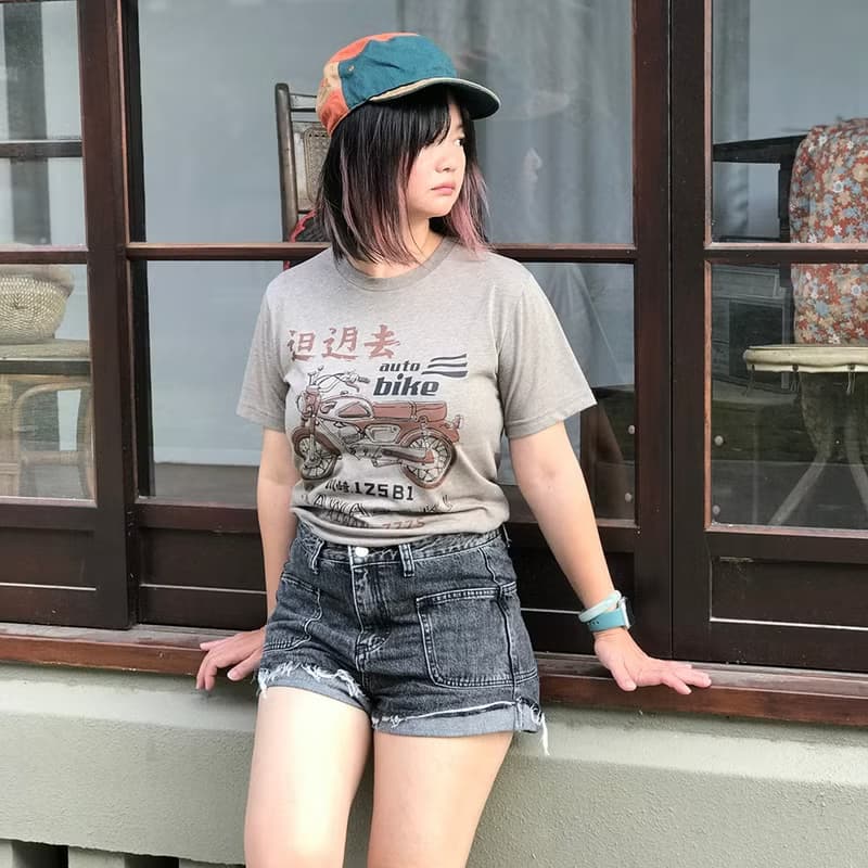 復古 T-shirt－歐兜麥-可可色　中性　男女皆宜　男生禮物推薦