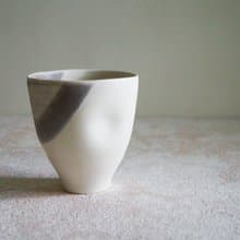 【霧白疊色】手感水杯