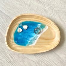 Wood Accessories Tray, Trinkets Dish, Wedding Gift, Home Gift