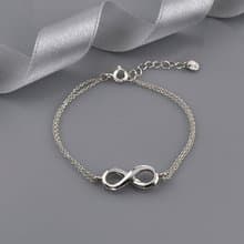 無限雙鍊手鍊 925純銀