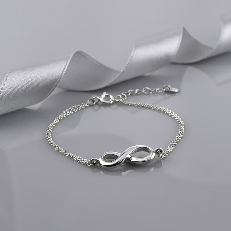 無限雙鍊手鍊 925純銀