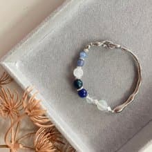 藍色系信心彈性手鍊