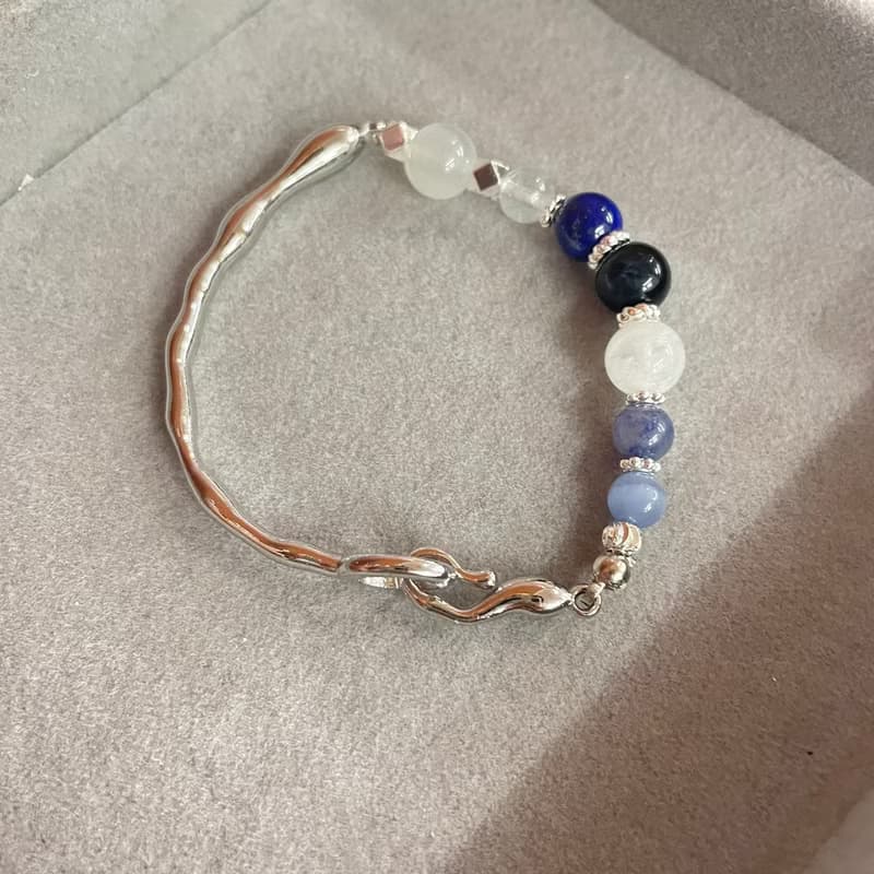 藍色系信心彈性手鍊