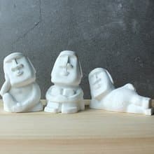 水泥摩艾 Moai－白水泥擴香石款 發呆摩艾 想想摩艾 懶洋洋摩艾