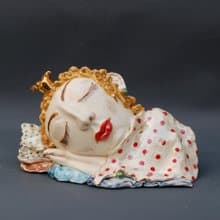 豌豆公主 夫人頭花瓶 陶瓷雕塑 安徒生童話 瓷俑 裝飾花瓶 家居裝