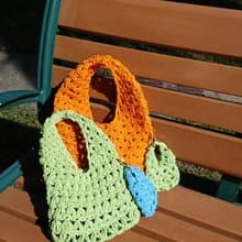 現貨 原創手工編織包/朵朵隨手袋/朵朵腋下包/朵朵吊飾