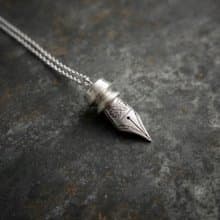 【臍加厝】文具系列│純銀鋼筆項鍊