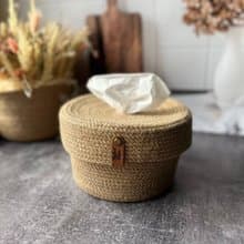 Jute Tissue box holder Tissue box Tissue box covers. Rope basket Napkin Holder