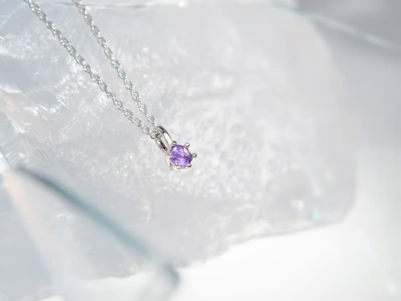 星閃系列 七夕 情人節 禮物 單鑽爪鑲 項鍊 鎖骨鍊 幸運生日石