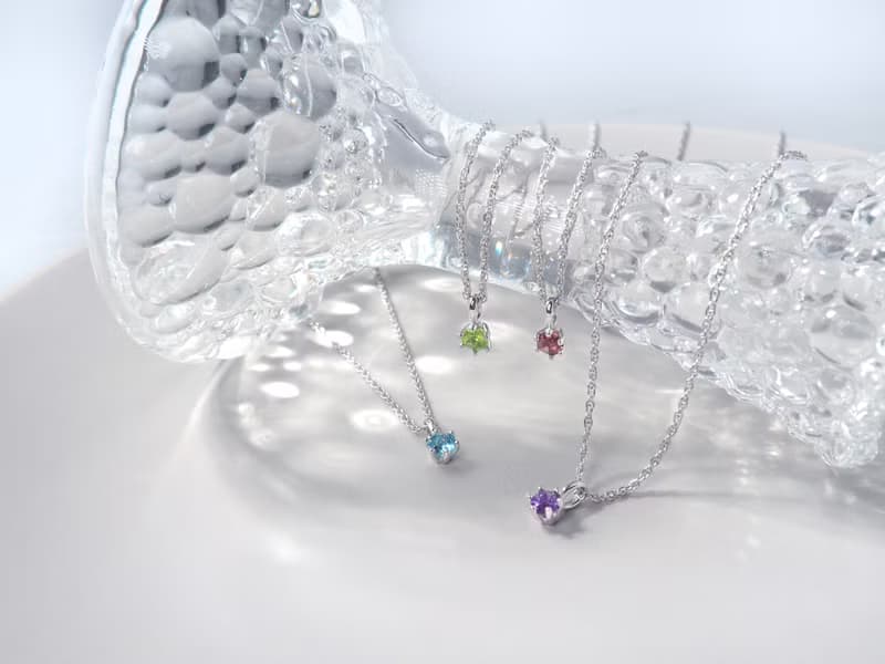 星閃系列 七夕 情人節 禮物 單鑽爪鑲 項鍊 鎖骨鍊 幸運生日石