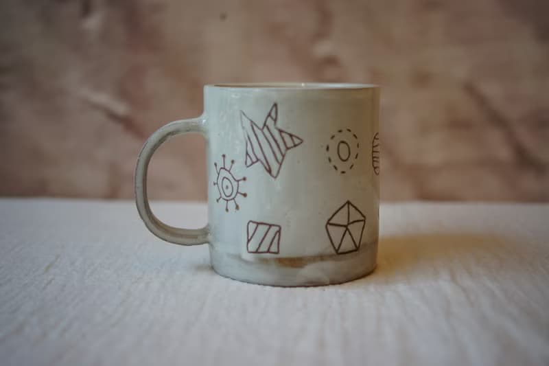 手作粉引馬克杯盤組 有形  午茶杯盤組 午茶系列
