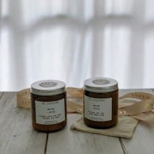 【限時特價】附蓋玻璃罐-天然大豆香氛蠟燭 / 兩入一組