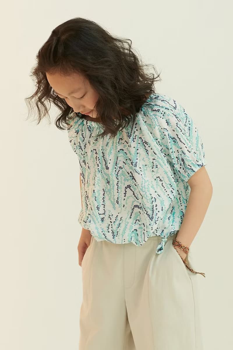 甜果子泡泡袖上衣(藍)