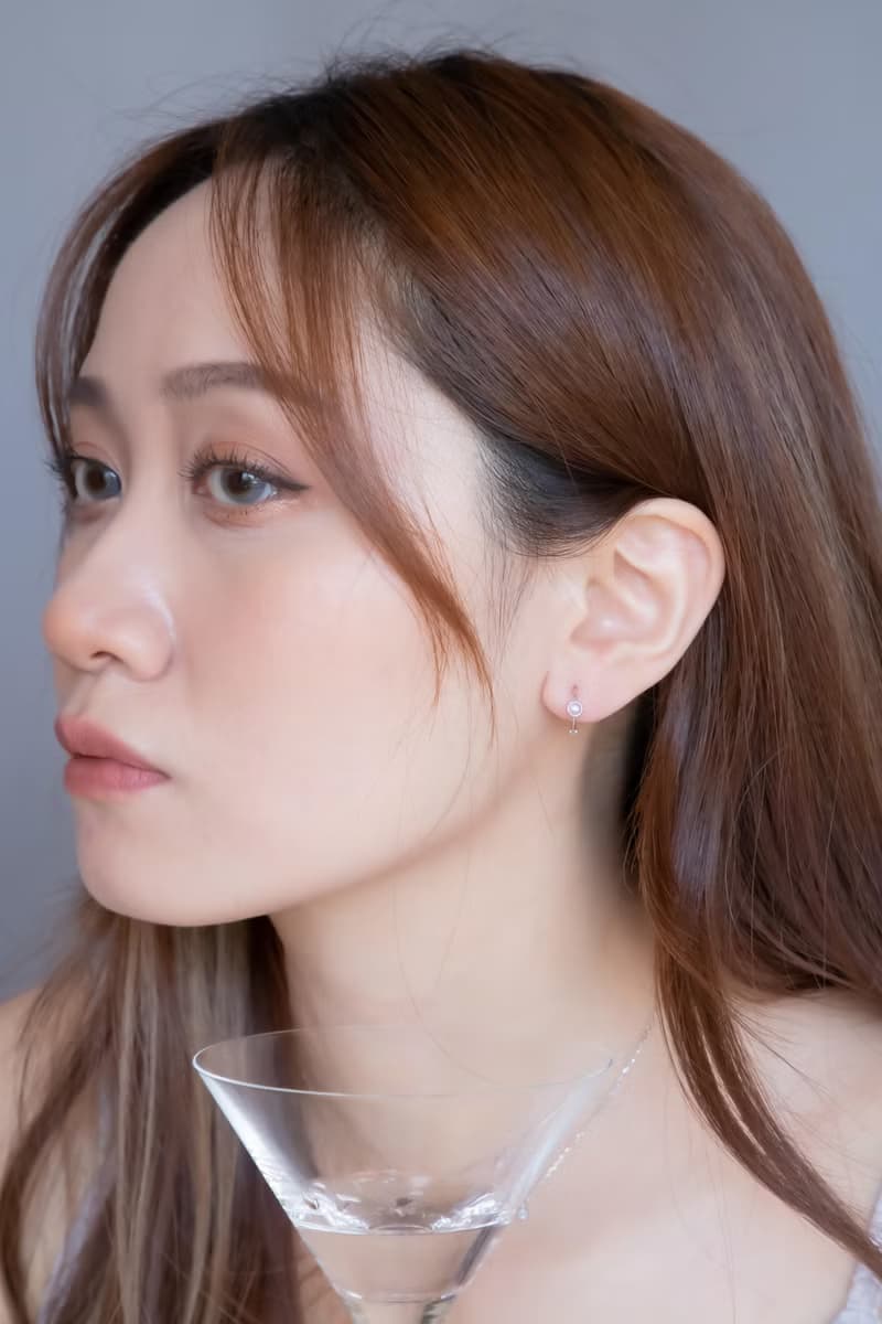 月光石925純銀簡約小圓耳圈耳環