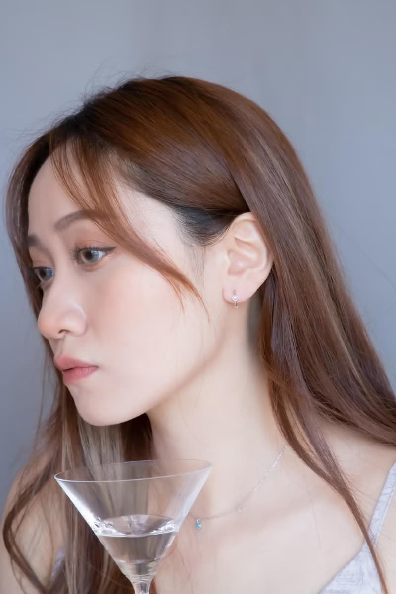 月光石925純銀簡約小圓耳圈耳環