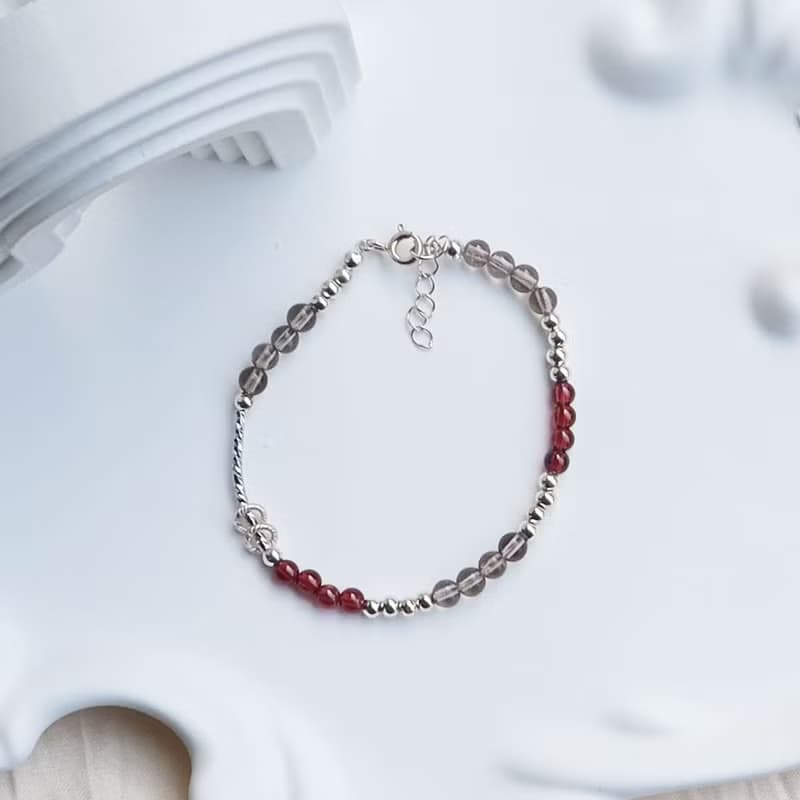 【水晶手串】多彩水晶x天然石x自己動手做xDIY純銀水晶手鍊材料包