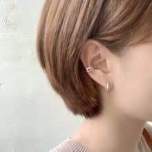 Simple Cuff/ 簡約點綴耳骨夾 稜角款