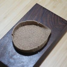【送禮好物】10cm 夏荷 純手捏茶則 小盤 陶作家葉佳佩純手製