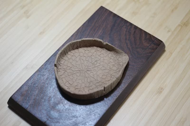 【送禮好物】10cm 夏荷 純手捏茶則 小盤 陶作家葉佳佩純手製
