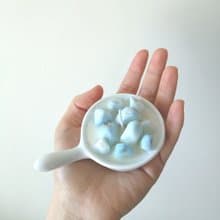 藍水晶冰塊金箔 | 天然香氛精油大豆蠟燭 -清甜綠薄荷 | 結婚禮物