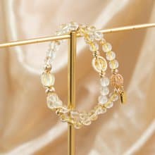 【纏綿】金色麥田-黃水晶金髮晶手鍊