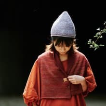 北國之森 / 羊毛混紡雙面披肩圍巾