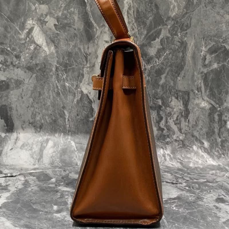 【LA LUNE】稀有中古二手Celine凱莉老花皮革單肩側背斜孭包手袋