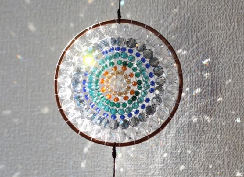 虹　レインボー曼荼羅サンキャッチャー