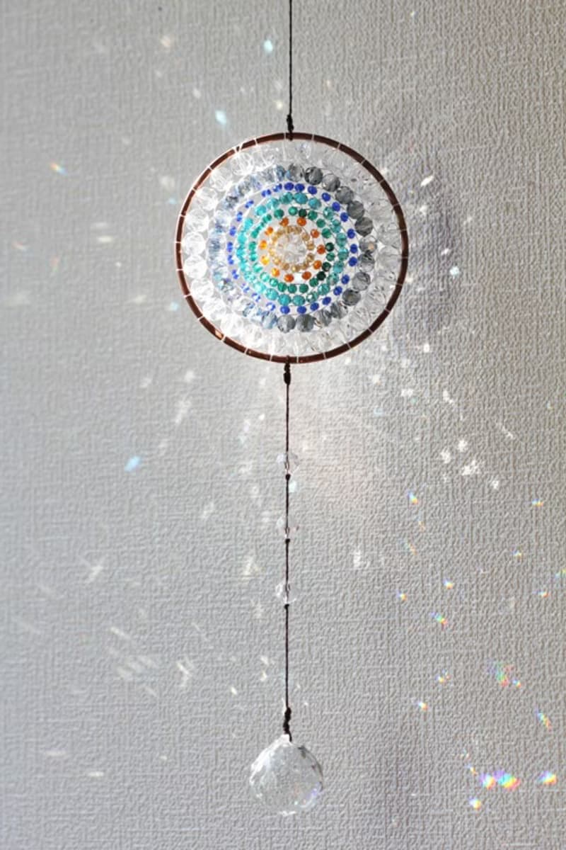 虹　レインボー曼荼羅サンキャッチャー