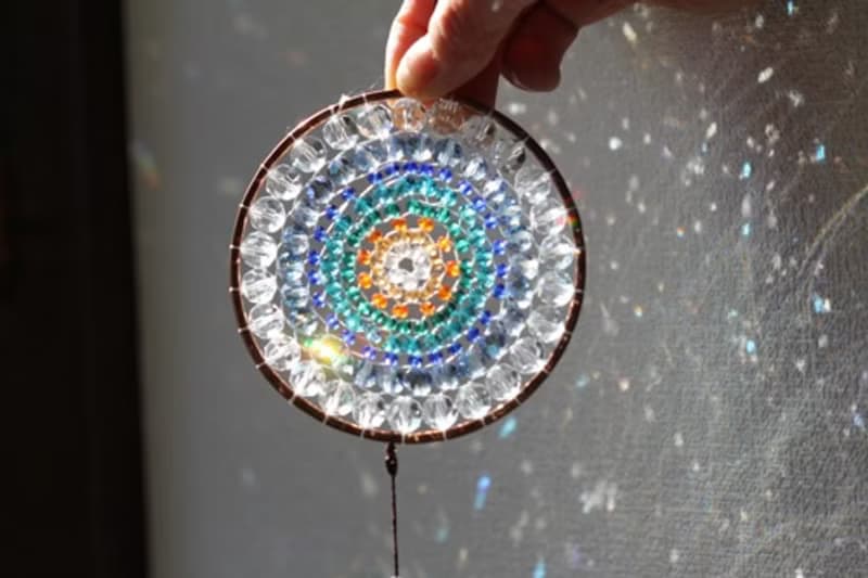 虹　レインボー曼荼羅サンキャッチャー