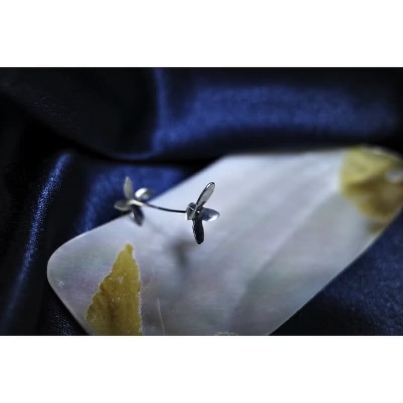莓飾 /現貨+訂製/ S925 純銀耳環 仙丹花 耳環 耳飾 禮物