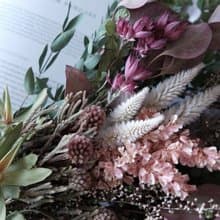 禮物花束 - 新鮮乾燥花束 插瓶花束 植物花束 (附手寫英文祝福卡)