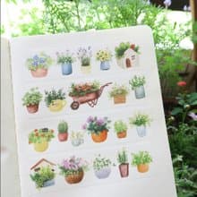 小盆栽potted plant-3 紙膠帶