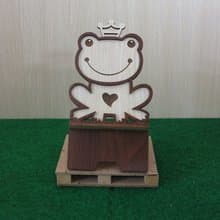 【教師節禮物】木頭手機座─青蛙王子