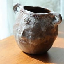 【喬遷禮物】聖靈之皿花器侘寂風雕塑擺件收藝術作品