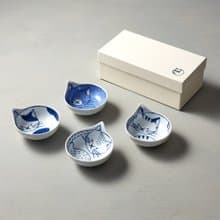 石丸波佐見燒 - neco 貓 - 小湯碟禮盒 (4件組)
